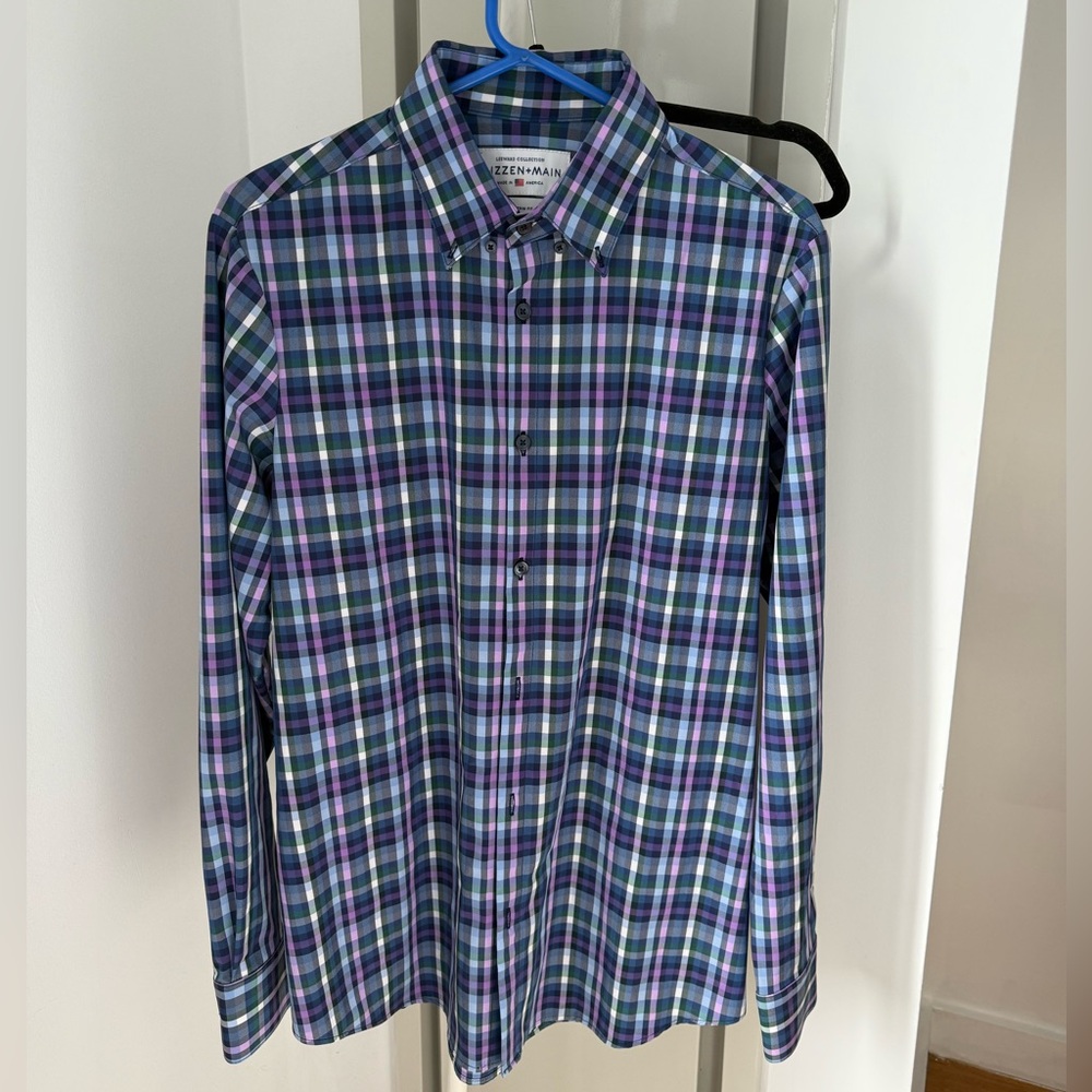 Mizzen+Main Multicolor Plaid Button Down Shirt